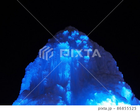ライトアップされた氷濤まつりの展示物 ライトアップされた氷濤まつりの展示物 86855525
