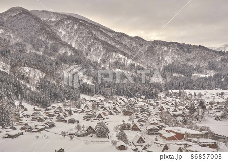 早朝の白川郷 早朝の白川郷 86857003