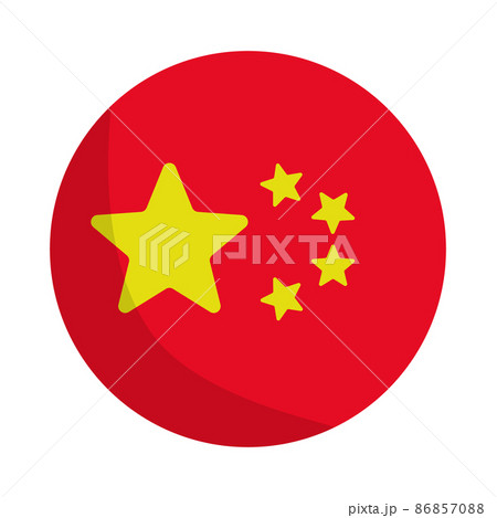 丸い中国国旗 86857088
