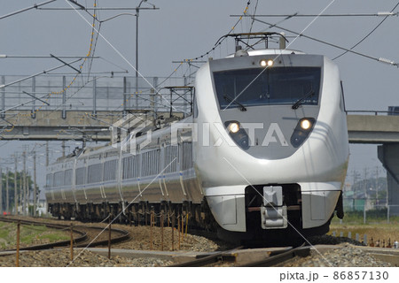 北陸本線　加賀笠間－美川　JR西日本　683系　T25＋T35＋T17編成（金沢）　サンダーバード 86857130