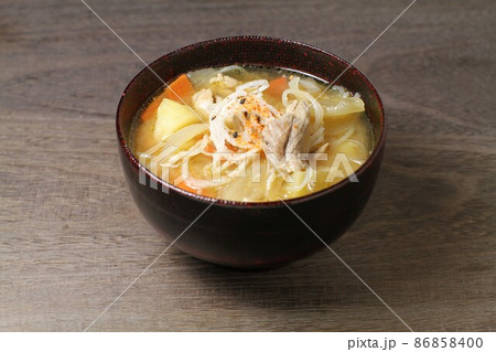 豚汁、具だくさん味噌汁 豚汁、具だくさん味噌汁 86858400