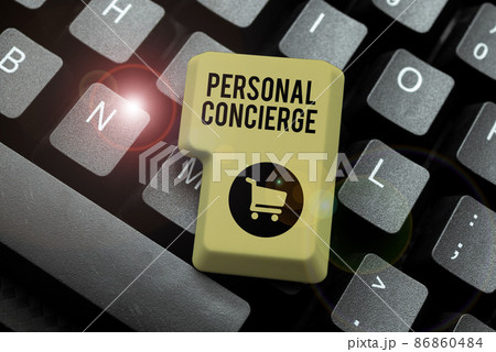 Conceptual display Personal Concierge. Business overview someone who will make arrangements or run errands Typing A New Mystery Novel, Creating Online Post On Social Media Conceptual display Personal Concierge. Business overview someone who will make arrangements or run errands Typing A New Mystery Novel, Creating Online Post On Social Media 86860484