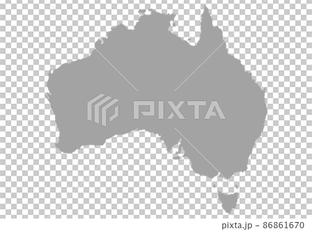 Australian silhouette Australian silhouette 86861670