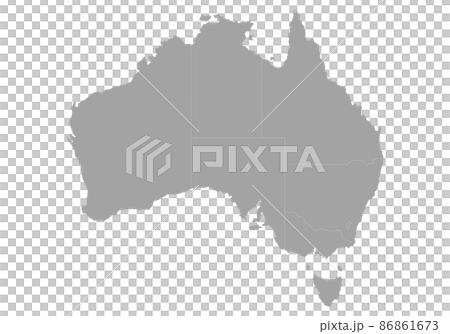 Australian silhouette Australian silhouette 86861673