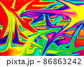 虹色マーブル 86863242