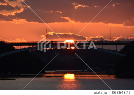 賢島大橋 夕日 賢島大橋 夕日 86864372