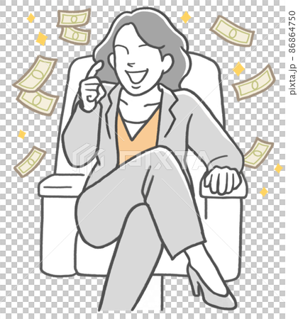 A bill that dances with a rich business person who speaks proudly with her legs crossed A bill that dances with a rich business person who speaks proudly with her legs crossed 86864750