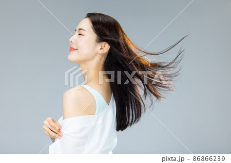 女性　髪　ビューティー 86866239
