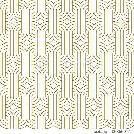 Seamless geometric ornament . Brown color thin lines . Seamless geometric ornament . Brown color thin lines . 86866914