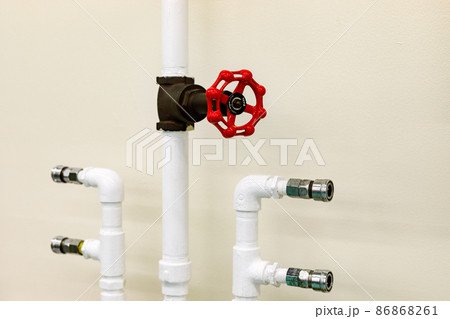エアー配管　ゲートバルブとカプラ 86868261