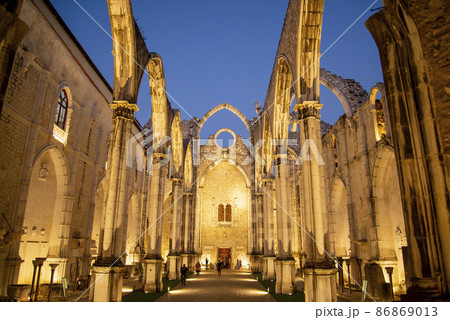 PORTUGAL LISBON CARMO CHURCH 86869013