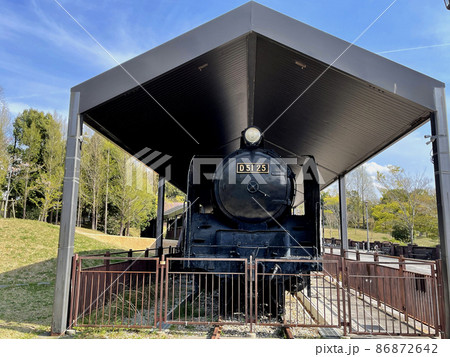 三田市　機関車のある公園～はじかみ池公園～ SL D51 正面より 86872642