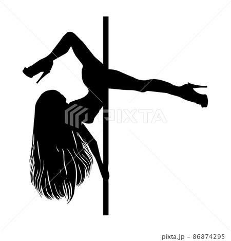 Pole Dance Women Silhouettes,Pole Dancer Graphic by Unique_Design_Team ·  Creative Fabrica