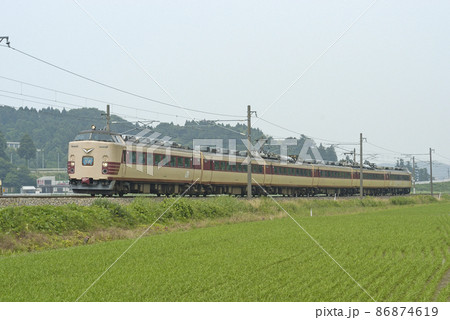 北陸本線 大聖寺-牛ノ谷 JR西日本 485系 K02編成(金沢) 加越 北陸本線 大聖寺-牛ノ谷 JR西日本 485系 K02編成(金沢) 加越 86874619