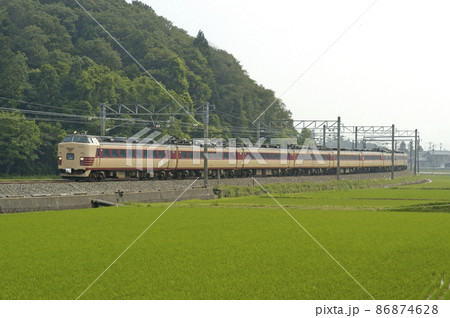 北陸本線 芦原温泉-細呂木 JR西日本 485系 A04編成(京都) 雷鳥 北陸本線 芦原温泉-細呂木 JR西日本 485系 A04編成(京都) 雷鳥 86874628