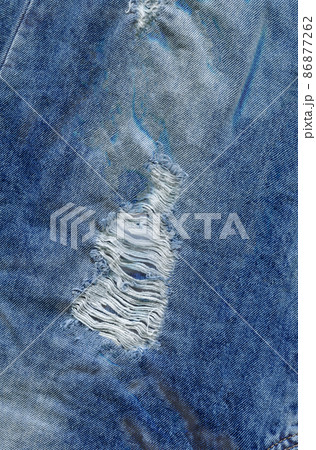 Old denim japan jean texture. Denim jeans destroyed background 86877262