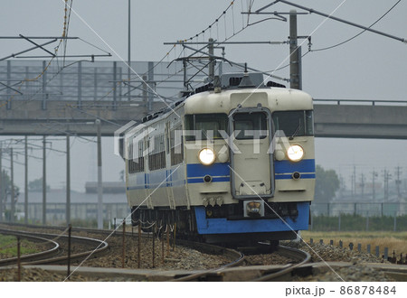 北陸本線 加賀笠間-美川 JR西日本 475系 A24編成(金沢) 北陸本線 加賀笠間-美川 JR西日本 475系 A24編成(金沢) 86878484