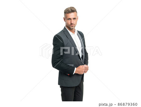 man in suit. businessman isolated on white. lawyer in business wear man in suit. businessman isolated on white. lawyer in business wear 86879360