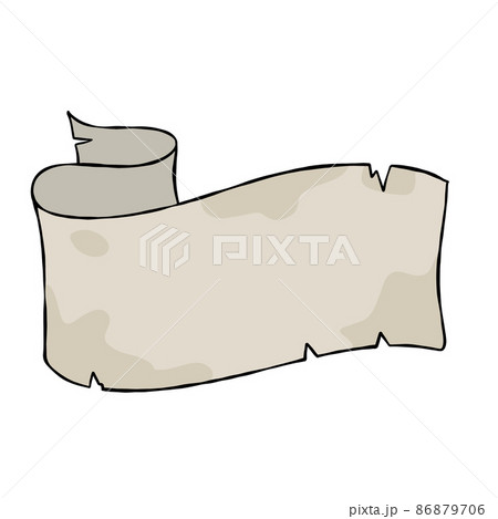 Old paper. Blank papyrus for the text. Ancient document. Sketch cartoon template. Old paper. Blank papyrus for the text. Ancient document. Sketch cartoon template. 86879706