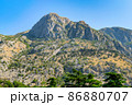 Views famous hike in Kotor by the Mediteranean Sea, touristic destination in Montenegro 86880707