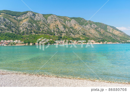 Harbour at Boka Kotor bay , Montenegro, Europe. 86880708