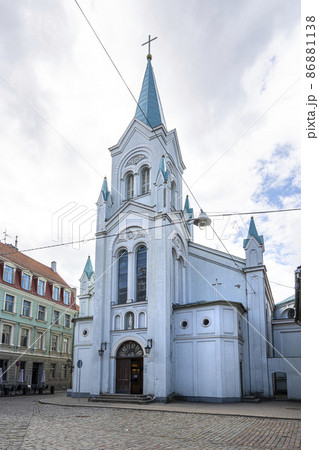 Our Lady of Sorrows Church in Riga, Latvia. Our Lady of Sorrows Church in Riga, Latvia. 86881138