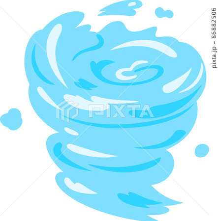 渦を巻く水流 86882506