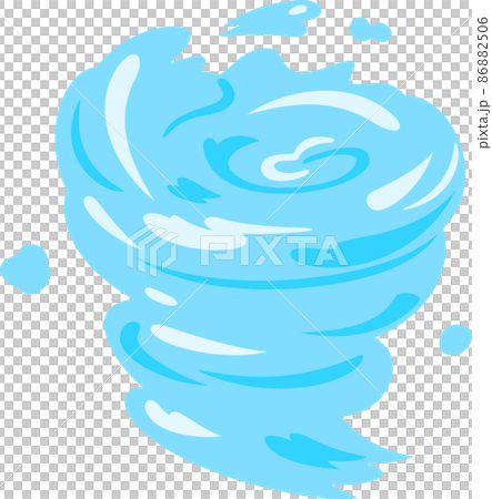 渦を巻く水流 86882506