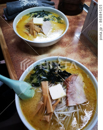 味噌カレーラーメン、味噌カレー牛乳ラーメン 86884105