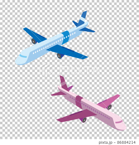 航空機のアイソメトリックイラスト 86884214