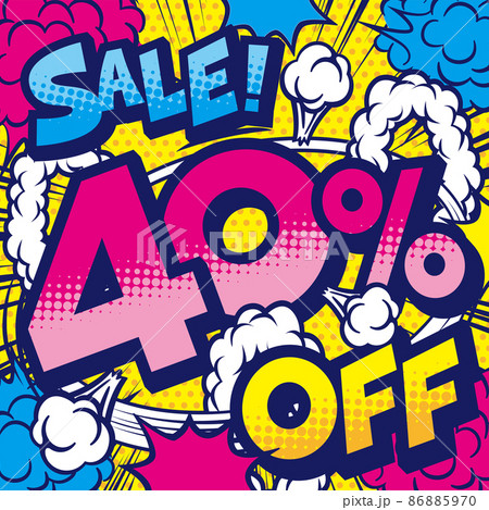40%割引POP素材 86885970