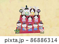 雛人形のイラスト 86886314