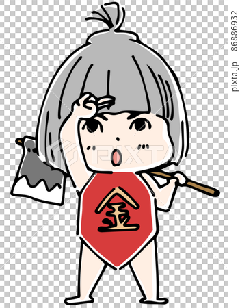 Kintaro standing with an ax Kintaro standing with an ax 86886932