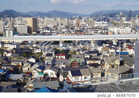 江波山気象館より眺めた街並の景色 江波山気象館より眺めた街並の景色 86887070