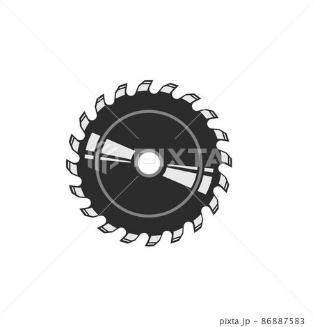 circular saw blade vector illustration design 86887583