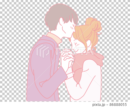 Dekochu 情侶連身衣 Kiss Date 青少年到 20 歲出頭-粉紅色 86888055