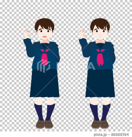 水手服的女學生指出 水手服的女學生指出 86888564