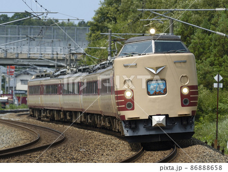 北陸本線　細呂木－芦原温泉　JR西日本　485系　K01編成（金沢）　加越 86888658