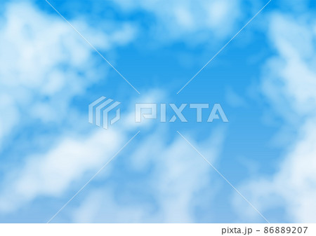 青空と雲のベクター素材 86889207