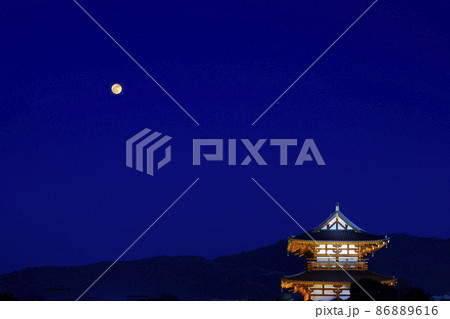 朱雀門満月の夜 朱雀門満月の夜 86889616