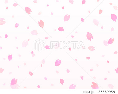 桜 春 花 水彩 花びら 花柄 背景 背景素材 壁紙 模様 柄 グラデーション テクスチャ 質感のイラスト素材