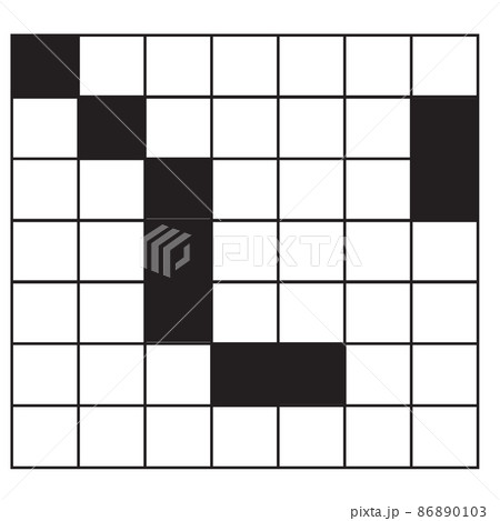 crossword puzzle icon on white background. Leisure game symbol. flat style. crossword puzzle icon on white background. Leisure game symbol. flat style. 86890103