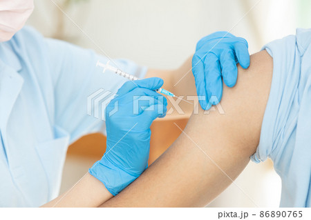 医療従事者同士でワクチン接種　練習 86890765