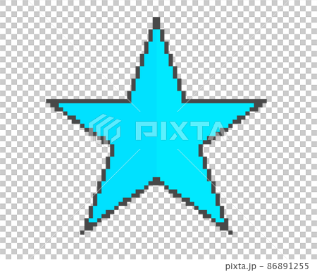星星的像素藝術(淺藍色) 星星的像素藝術(淺藍色) 86891255