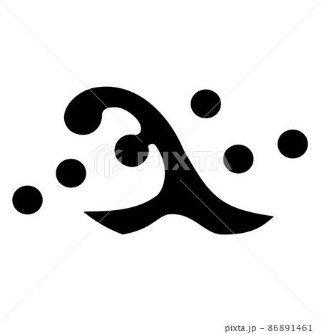 斎藤道三の家紋 二頭波 斎藤道三の家紋 二頭波 86891461