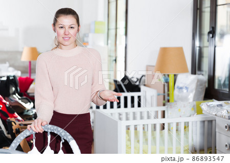 buyer choosing goods in the shop 86893547