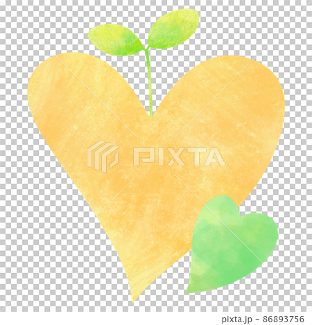 Sprouts from an orange heart Sprouts from an orange heart 86893756