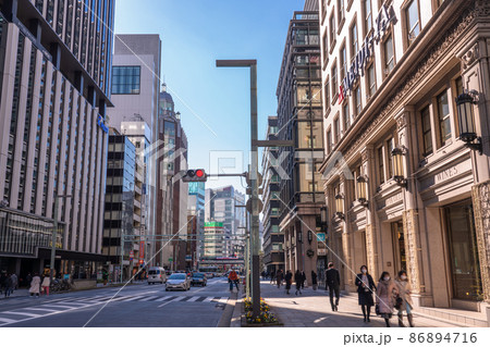 《東京都》京橋・都市風景 86894716