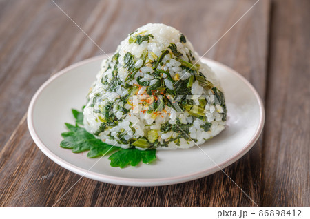 青菜のおにぎり 青菜のおにぎり 86898412