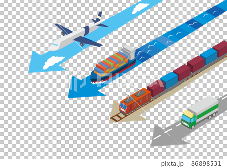 物流や輸送のイメージイラスト 86898531